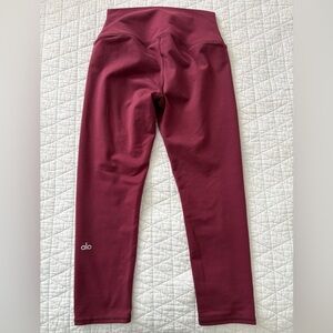 Alo maroon ankle legging
